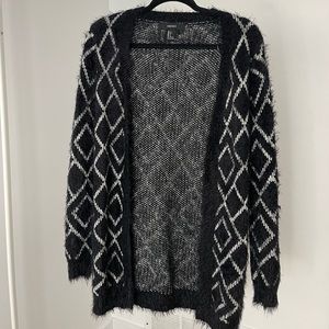 Black and white cozy sweater